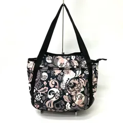 【LeSportsac】レスポートサック トートバッグ 花柄 ブラック 黒☆
