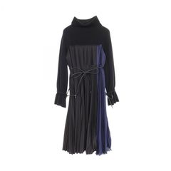 2024SS”【未使用に近い美品】☆sacai サカイ☆プリーツ ワンピース