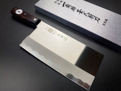 未使用】正広作 中華包丁 19.5cm 本割込三合鋼 日本製 角型 - メルカリ