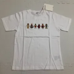 Dessin（デッサン）　世界の民族刺繍Tシャツ　ホワイト　140cm　【未使用・タグ付き】のサムネイル