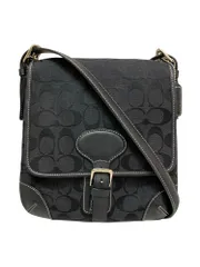 COACH (コーチ) ショルダーバッグ シグネチャー キャンバス 6079 ブラック ブランド/036