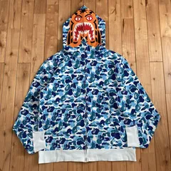 ★3XL★ ABC CAMO BLUE タイガー パーカー Tiger full zip hoodie a bathing ape BAPE エイプ ベイプ アベイシングエイプ ABCカモ wi826