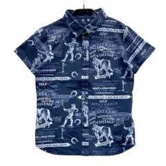 サイズ：L CALLAWAY キャロウェイ  半袖ポロシャツ 総柄 ネイビー系 [240101615627] ゴルフウェア レディース ストスト