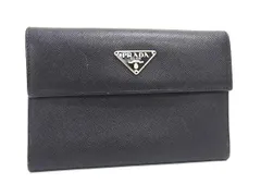 PRADA プラダ 三つ折り 財布 M510A ブラック サフィアーノレザー ユニセックス