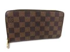 LOUIS VUITTON ルイヴィトン 財布 ジッピーウォレット N60015 エベヌ（ブラウン） ダミエ ユニセックス ラウンドファスナー 長財布 ゴールド金具