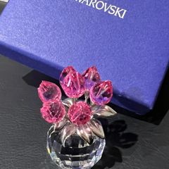 7 ●美品〇スワロフスキー　フラワーハート　ピンク Amazon.co.jp: フィギュア クリスタル SWAROVSKI スワロフスキー 置物