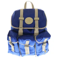 GUCCI (グッチ) オフ ザ グリッド GGナイロン バックパック リュックサック ブルー 626160