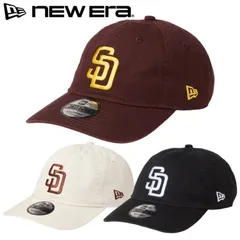 新品 NEWERA ニューエラ 正規品 サンディエゴ パドレス キャップ CAP 帽子 9TWENTY MLB 野球 ロゴ 刺繍 ユニセックス メンズ レディース アイボリー ブラウン ブラック M/L 14942667 14942668 14942669
