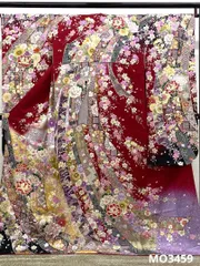 振袖 刺繍 金駒 金彩 銀通し 紋意匠 身丈167cm 撥水加工済 MO3459