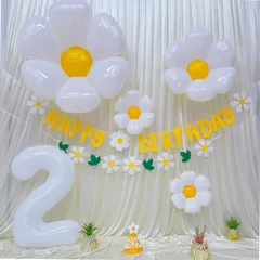 女の子 かざりつけ 誕生日 誕生日 誕生日 バルーンフラワー 飾り 飾り バルーン 飾り付け、バースデー 2歳