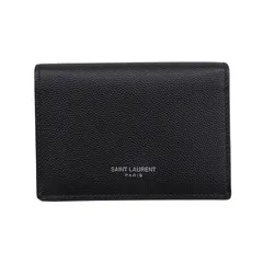 サンローラン SAINT LAURENT カードケース 名刺入れ レザー ブラック 469338 中古 新入荷 OBB0664