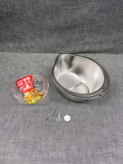 3way 米とぎボウル ザル 水切り＆イワキ 耐熱ガラスボウルのサムネイル
