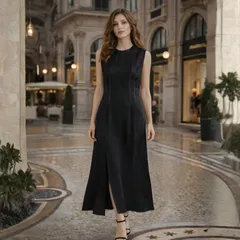 dt464/44《VERSACEヴェルサーチェ》/艶めく静寂の極上絹/オールシルクドレスワンピース/レディース/ヴァレンティノ、アルマーニやドルチェ&ガッバーナお好きな方も