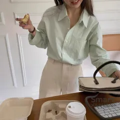 シャツ レディース 長袖 UV対策 ゆったり カジュアル 体型カバー 羽織り 春夏 M260225-2