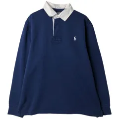 古着 ラルフローレン Ralph Lauren POLO by Ralph Lauren 長袖 ラガーシャツ メンズL相当/eaa458138