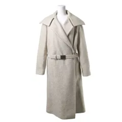 CHANEL 99A P13646 ヴィンテージ  ウール混 ココボタン ベルト コート