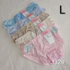 (J329)【L】5枚 レディース ショーツ 女性用下着 パンツ まとめ売り