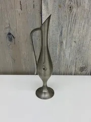 E【保管品】ピューター 錫 花瓶 一輪挿し ヴィンテージ インテリア