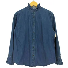 ジャーナルスタンダードレリューム JOURNAL STANDARD relume デニムフリルブラウス シャツ レディース FREE 