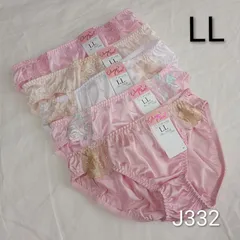 (J332)【LL】5枚 レディースショーツ 大きいサイズ XL まとめ売り