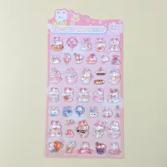 3Dステッカー ドロップシール うさぎ ピンク にんじん ラビット スイーツ お菓子 カップケーキ ボンボンシール ぷくぷくシール 3D立体シール 3Dシール ぷくぷくシール シール交換 キラキラ かわいい 人気 St-26 ビーズクラブ