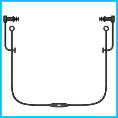【人気商品】大人用 シリコーン 抗菌 コード付き ブラック BK SA-57AB 耳栓 スイミング用 日本製 スワンズ) SWANS