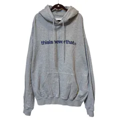 古着 thisisneverthat ディスイズネバーザット パーカー ライトグレー Lサイズ 2512-523