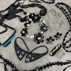 （0）☆17【一点もの】ハンドメイド アクセサリー ネックレス イヤリング ヘッドアクセ