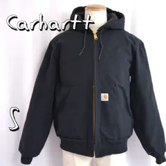 【極美品】Carhartカーハート 希少USA製 J140ルーズフィット アクティブジャケット S (JPN M～L) 黒ブラック【古着】【中古】【送料無料】