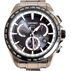 [Excellent Condition, Overhauled] Seiko Astron SBXB051 8X53-0AD0-2 Radio-Controlled Solar Watch with Date Display, Black