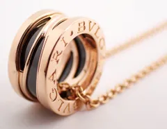 BVLGARI(ブルガリ) デザインレジェンドB.zero1ネックレス K18PG/CE ピンクゴールド/セラミック 12.2g ビーゼロワン メンズのサムネイル