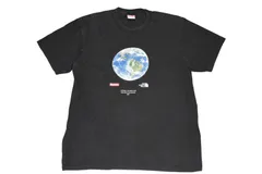 Supreme ×The North Face シュプリーム×ザノースフェイス 20SS One World ワン ワールド Tシャツ ブラック コットン サイズM 良品 中古 4b012656