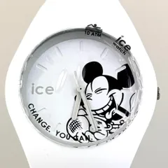 【未使用・電池交換済み】 アイスウォッチ　ICE WATCH　014769　ディズニーコレクション　ミッキーマウス　クォーツ　白　樹脂　メンズ　レディースのサムネイル