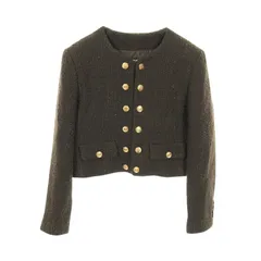 セリーヌ CELINE ノーカラージャケット ウール ジャケット レディース Used Aのサムネイル