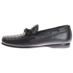 BOTTEGA VENETA (ボッテガヴェネタ) イントレチャート モカシン ローファー ブラック #39