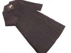 allegri アレグリ アンゴラ混 ウール混 比翼ボタン ロング コート size9/こげ茶 ◇■ レディースのサムネイル