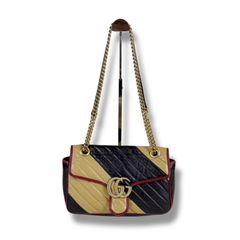 GUCCI ショルダーバッグ ストライプデザイン - メルカリ