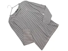 BURBERRY バーバリー BLACK LABEL ブラックレーベル ボーダー カットソー size2/グレー ■◇ メンズ