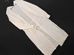 Bou Jeloud ブージュルード リボン ロング カーディガン sizeF/白 ■◇ レディース