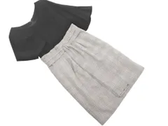 JUSGLITTY ジャスグリッティー グレンチェック ドッキング ワンピース size0/黒xグレー ■◇ レディースのサムネイル