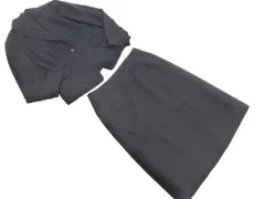 NEWYORKER ニューヨーカー ストライプ セットアップ ジャケット スカート スーツ size13AR/紺 ■◇ レディース