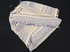 SLOBE IENA スローブイエナ ツイード フリンジ フレア ブラウス シャツ 白ｘ青 ■◇ レディース