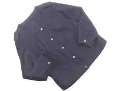 Jewel Changes ジュエルチェンジズ ユナイテッドアローズ リネン混 ノーカラー ジャケット size38/濃紺 ■◇ レディース