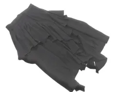 ZARA ザラ フリル ロング スカート sizeL/黒 ■◇ レディース