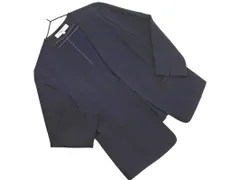 NATURAL BEAUTY BASIC ナチュラルビューティーベーシック ノーカラー ジャケット sizeL/ネイビー ■◇ レディース