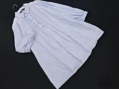 ZARA ザラ リネン混 チュニック プルオーバー シャツ sizeL/水色 ■◇ レディース