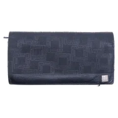 dunhill (ダンヒル) 二つ折り長財布 ロングウォレット カードケース ブラック シルバー金具 レザー
