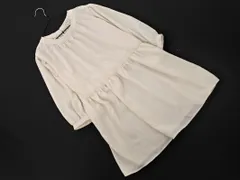 earth music&ecology アースミュージック＆エコロジー ボリュームスリーブ ギャザー ブラウス シャツ sizeF/オフホワイト ■◇ レディース