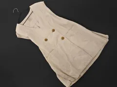 SM2 サマンサモスモス リネン混 ベスト sizeF/ライトベージュ ■◇ レディース