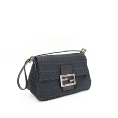 フェンディ FENDI Miniズッカ柄 ズッキーノ マンマバケット ナイロンキャンバス ワンショルダーバッグ